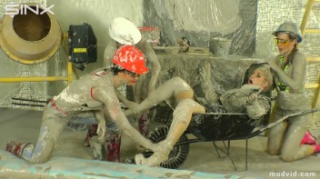 Blonde boss girl gets covered in gooey plaster Screencap 35 on www.sinx.com
