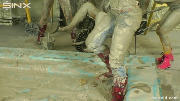 Blonde boss girl gets covered in gooey plaster Screencap 40 on www.sinx.com