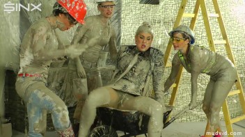 Blonde boss girl gets covered in gooey plaster Screencap 43 on www.sinx.com