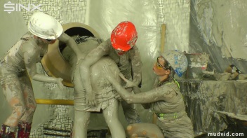 Blonde boss girl gets covered in gooey plaster Screencap 48 on www.sinx.com