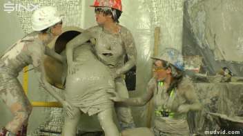 Blonde boss girl gets covered in gooey plaster Screencap 49 on www.sinx.com