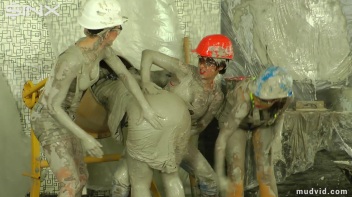 Blonde boss girl gets covered in gooey plaster Screencap 50 on www.sinx.com