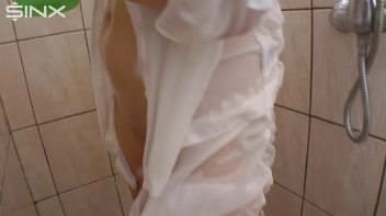 Gorgeous Big Tits Brunette Shower Fun Screencap 47 on www.sinx.com