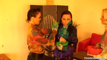 Eurobabes Wet And Messy Paint Party Screencap 42 on www.sinx.com