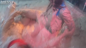 Muddy Wrestling: Sloppy Stewardess Showdown Screencap 26 on www.sinx.com