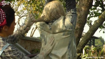 Blonde Is All Tied Up Getting Wet And Messy Screencap 44 on www.sinx.com