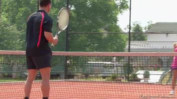 Tennis Injury Needs Some Piss Relief Screencap 9 on www.sinx.com