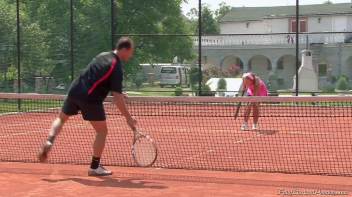 Tennis Injury Needs Some Piss Relief Screencap 12 on www.sinx.com