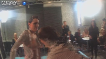 Muddy Wrestling: Sexy Nurse vs. Beauty In Black Screencap 12 on www.sinx.com