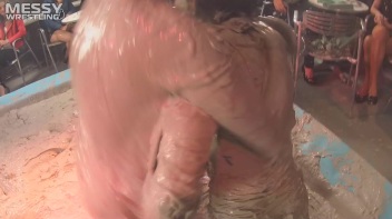 Muddy Wrestling: Sexy Nurse vs. Beauty In Black Screencap 29 on www.sinx.com