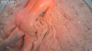 Muddy Wrestling: Sexy Nurse vs. Beauty In Black Screencap 33 on www.sinx.com