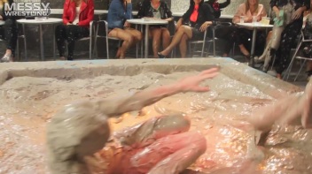 Muddy Wrestling: Sexy Nurse vs. Beauty In Black Screencap 83 on www.sinx.com