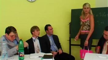 Babe Gets Railed By Cum Squad At Work Screencap 8 on www.sinx.com