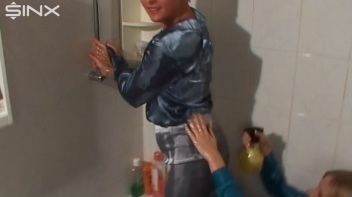 Oily Spray War Between Two Clothed Europeans Screencap 35 on www.sinx.com