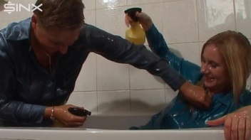 Oily Spray War Between Two Clothed Europeans Screencap 44 on www.sinx.com
