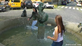 Long Haired Cuties Outdoor Wet And Messy Fun - Cam 1 Screencap 26 on www.sinx.com