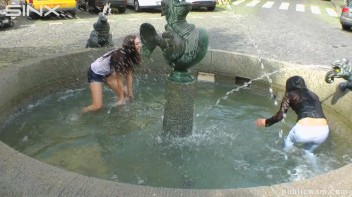 Long Haired Cuties Outdoor Wet And Messy Fun - Cam 1 Screencap 27 on www.sinx.com