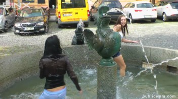 Long Haired Cuties Outdoor Wet And Messy Fun - Cam 1 Screencap 31 on www.sinx.com