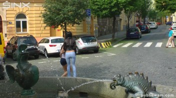 Long Haired Cuties Outdoor Wet And Messy Fun - Cam 1 Screencap 37 on www.sinx.com
