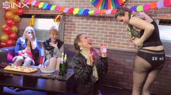 Bitchy Brunette Rips Her Girlfriends Clothes Screencap 47 on www.sinx.com