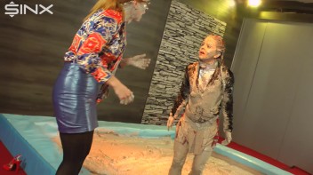 Naughty Schoolgirl Mud Wrestles With Teacher Screencap 21 on www.sinx.com