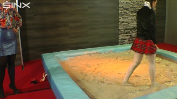 Naughty Schoolgirl Mud Wrestles With Teacher Screencap 6 on www.sinx.com