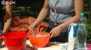 Brunette Hotties Compete In Messy Food Fight Screencap 21 on www.sinx.com