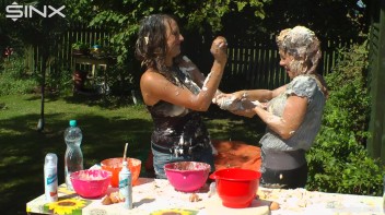 Brunette Hotties Compete In Messy Food Fight Screencap 39 on www.sinx.com