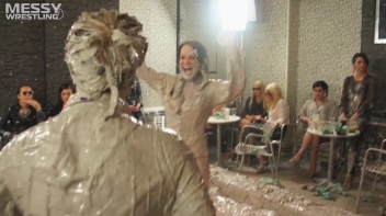 Muddy Wrestling: Busty Satin, Leather/Denim & Casual Slam - 3 Amateur Battles - Audience vs Audience Screencap 86 on www.sinx.com