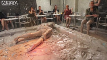 Muddy Wrestling: Busty Satin, Leather/Denim & Casual Slam - 3 Amateur Battles - Audience vs Audience Screencap 16 on www.sinx.com