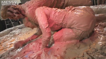 Muddy Wrestling: Busty Satin, Leather/Denim & Casual Slam - 3 Amateur Battles - Audience vs Audience Screencap 25 on www.sinx.com