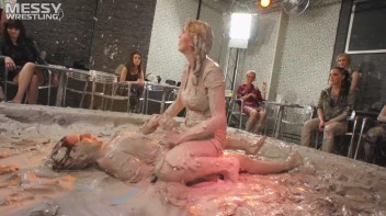 Muddy Wrestling: Busty Satin, Leather/Denim & Casual Slam - 3 Amateur Battles - Audience vs Audience Screencap 27 on www.sinx.com