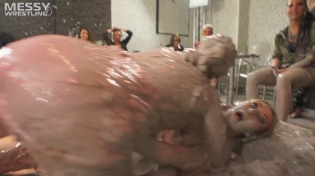 Muddy Wrestling: Busty Satin, Leather/Denim & Casual Slam - 3 Amateur Battles - Audience vs Audience Screencap 36 on www.sinx.com