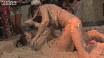 Muddy Wrestling: Busty Satin, Leather/Denim & Casual Slam - 3 Amateur Battles - Audience vs Audience Screencap 55 on www.sinx.com