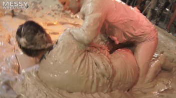 Muddy Wrestling: Busty Satin, Leather/Denim & Casual Slam - 3 Amateur Battles - Audience vs Audience Screencap 57 on www.sinx.com