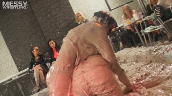 Muddy Wrestling: Busty Satin, Leather/Denim & Casual Slam - 3 Amateur Battles - Audience vs Audience Screencap 78 on www.sinx.com