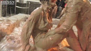 Muddy Wrestling: Busty Satin, Leather/Denim & Casual Slam - 3 Amateur Battles - Audience vs Audience Screencap 81 on www.sinx.com