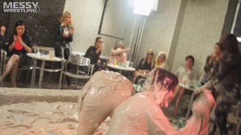 Muddy Wrestling: Busty Satin, Leather/Denim & Casual Slam - 3 Amateur Battles - Audience vs Audience Screencap 83 on www.sinx.com