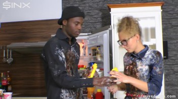 Tasting Game Turns Messy In The Kitchen - Cam 2 Screencap 66 on www.sinx.com