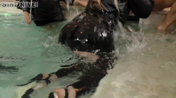 Fully Leathered Blondie Bangs Poolside - Excessive Partying With Hailing Pals And Nasty Gals: Ready For Action! Screencap 19 on www.sinx.com