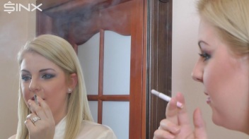 Mirror Image Smoking Seduction Screencap 4 on www.sinx.com