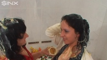 Sploshed Babes Get Smeared With Puddings Screencap 69 on www.sinx.com
