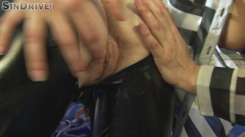 Cock On The Run: Escaped Prisoner Finds Shelter Deep Inside Two Leather Lovers' Assholes Screencap 96 on www.sinx.com