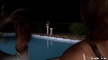 Night lesbian adventure by the poolside Screencap 108 on www.sinx.com