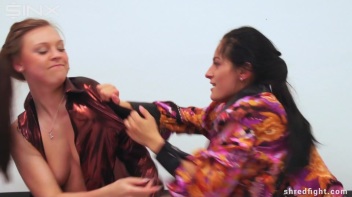 Temperamental Babes Hair Pulling Pillow Fight - Cam 2 Screencap 39 on www.sinx.com