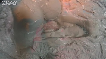 Muddy Wrestling: Short Shorts vs. Short Skirt Throwdown! Screencap 97 on www.sinx.com