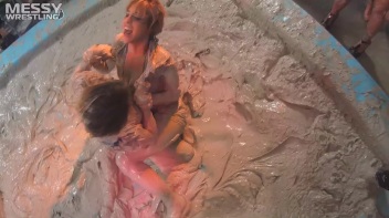 Muddy Wrestling: Short Shorts vs. Short Skirt Throwdown! Screencap 13 on www.sinx.com