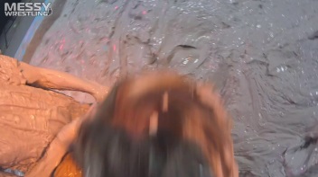 Muddy Wrestling: Short Shorts vs. Short Skirt Throwdown! Screencap 32 on www.sinx.com