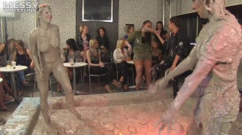 Muddy Wrestling: Short Shorts vs. Short Skirt Throwdown! Screencap 40 on www.sinx.com