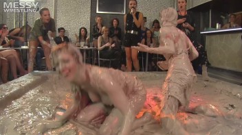 Muddy Wrestling: Short Shorts vs. Short Skirt Throwdown! Screencap 49 on www.sinx.com